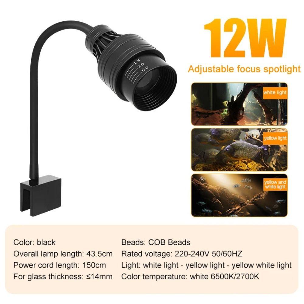 Adjustable Focus Aquariums Fish Tanks Spotlight Aquarium Plants Grow Lamp  Aquatic Plant Grow