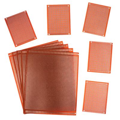 5Pcs 7*9/15*18Cm Single Side Prototype Board Breadboard Universal Board Experimental Bakelite Copper Plate Board Yellow