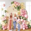 Pastell Rosa Gelb Luftballons Girlande Salbei Grün Luftballonbogen Set Babyparty Geschlecht enthüllen Kindergeburtstagsparty Hochzeitsdekoration