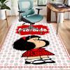 1pc Mafalda2 Design Area Rug - Non-Slip, Soft & Cozy Floor Mat for Living Room, Bedroom, Office - Indoor/Outdoor Decorative Carpet