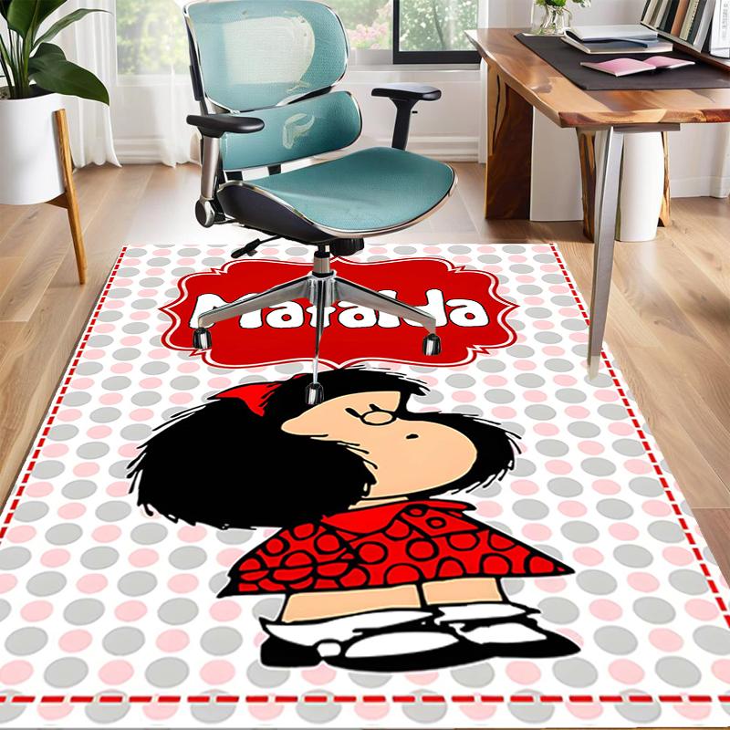 1pc Mafalda2 Design Area Rug - Non-Slip, Soft & Cozy Floor Mat for Living Room, Bedroom, Office - Indoor/Outdoor Decorative Carpet