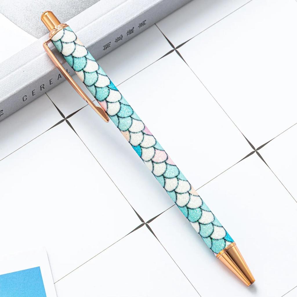 1 Piece Ballpoint Pen Fish Patterns Luxury Cute Wedding Metal Stationery School Office Supplies Pens