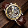 Luxus Mode Hohl Transparent Uhr Herren Tourbillon Automatisch Mechanische Uhren Herren Freizeit Einfache Uhren Winner Reloj