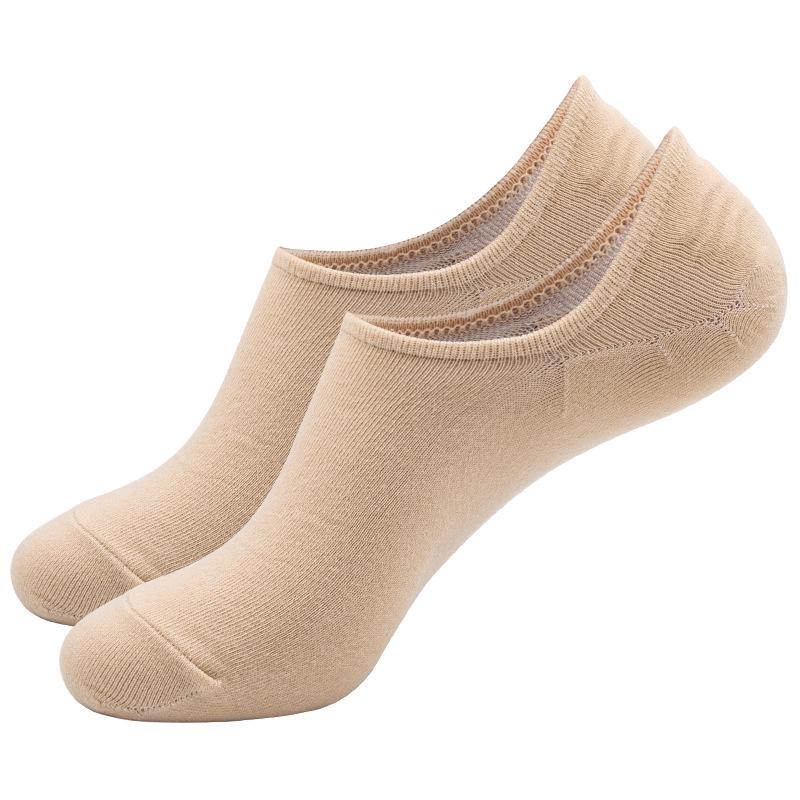 Women's and Men's Black & White Low-Cut Summer Socks - Thin, Anti-Odor, Sweat-Absorbent, Non-Slip Polyester Boat Socks.