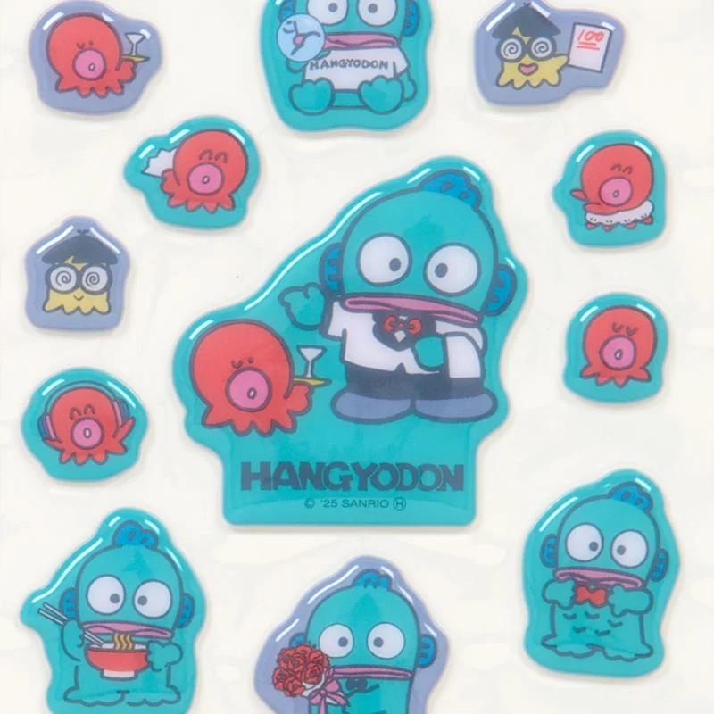 Sanrio Hangyodon Puffy Sticker ( Retro ) Japan NEU