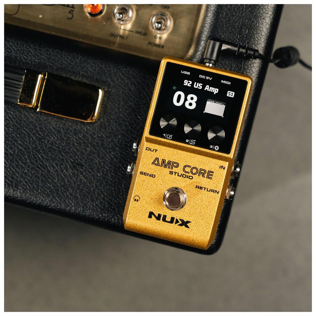 NUX Amp Core Studio Amp Modeler IR Pedal Guitar Effects &