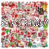 10 30 50 100PCS Cartoon Cute Santa Claus Christmas Graffiti Stickers Scooter Laptop Guitar New Year Decoration Decals Sticker F5