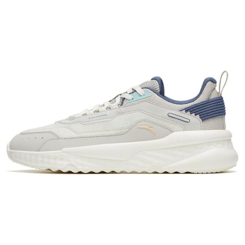 

Anta Unruly Series Non slip Lightweight Low top Sports Casual Shoes Men s White Gray Blue Sneakers 912328823-3 43