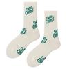 Trendy Cotton Green Socks Harajuku Ins Autumn Winter Sports Socks Japanese Style Mid Tube Socks For Women Men