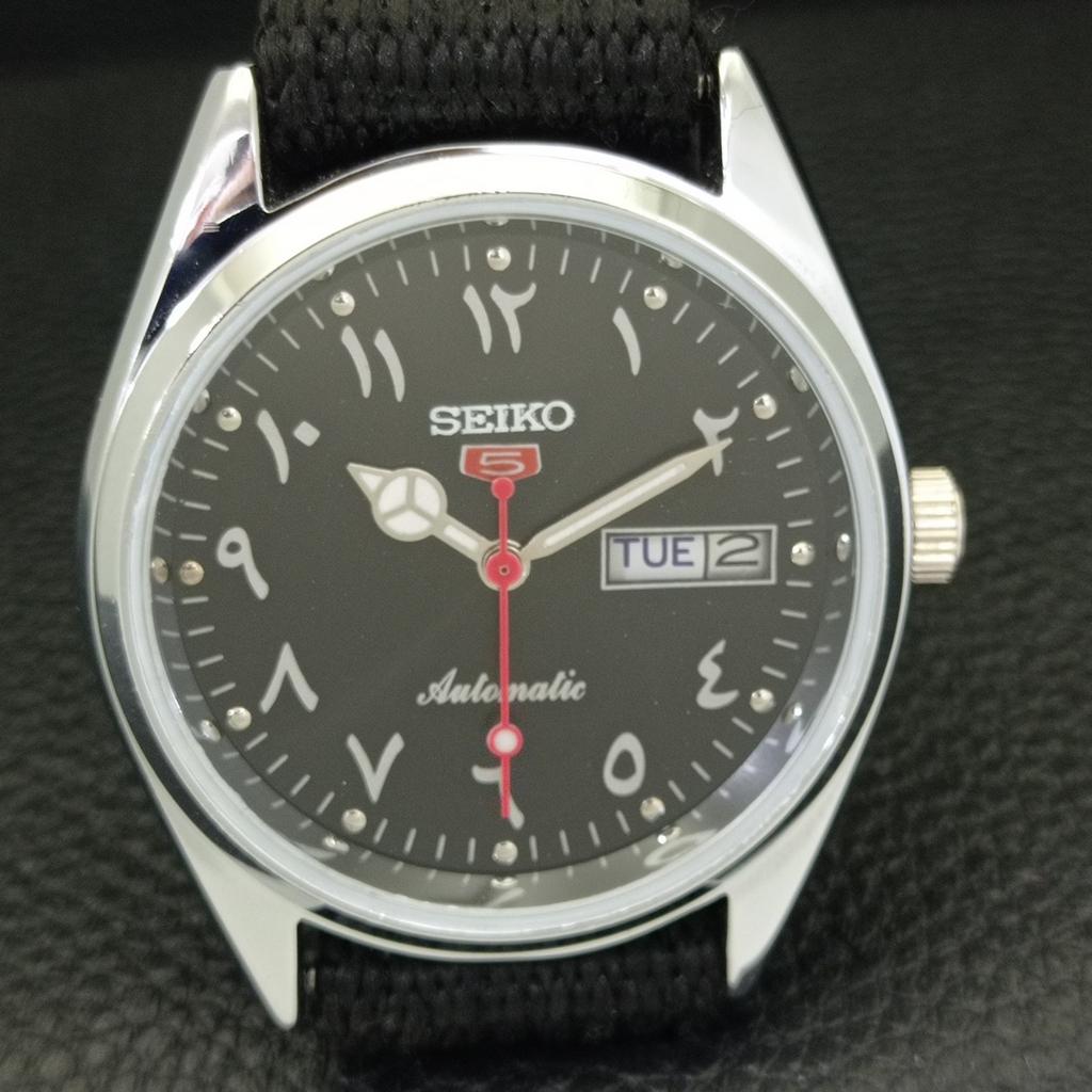 AUTOMATIC VINTAGE REFURBISHED SEIKO 5 6309A JAPAN MENS BLACK WATCH a441266-4 Sk-a441266