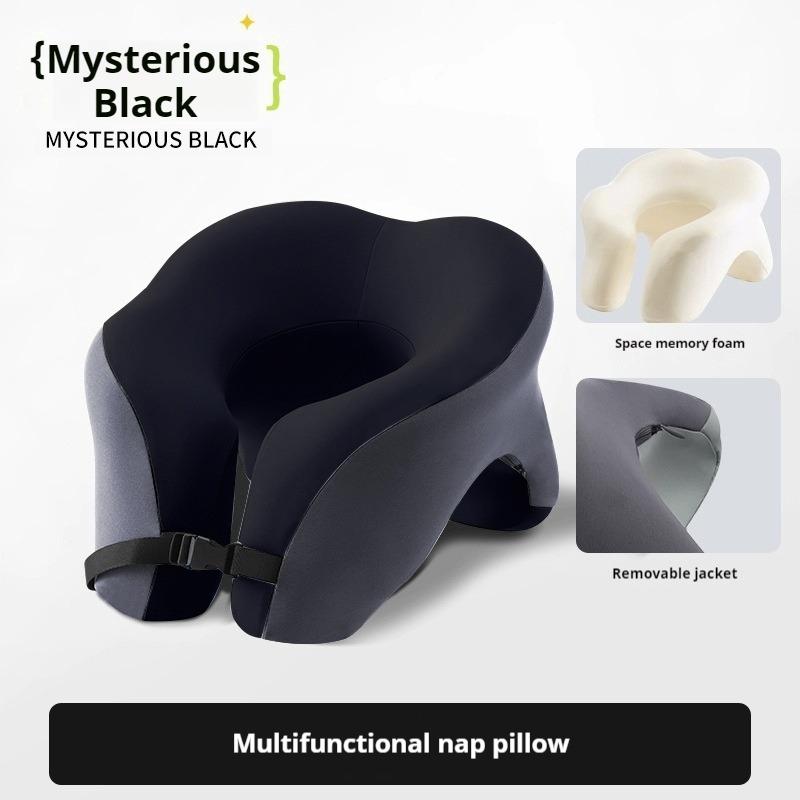 2-in-1 Travel Pillow Face Down with Cooling Gel Memory Foam Face Pillow for Relax Arms Sleeping on the table during lunch break