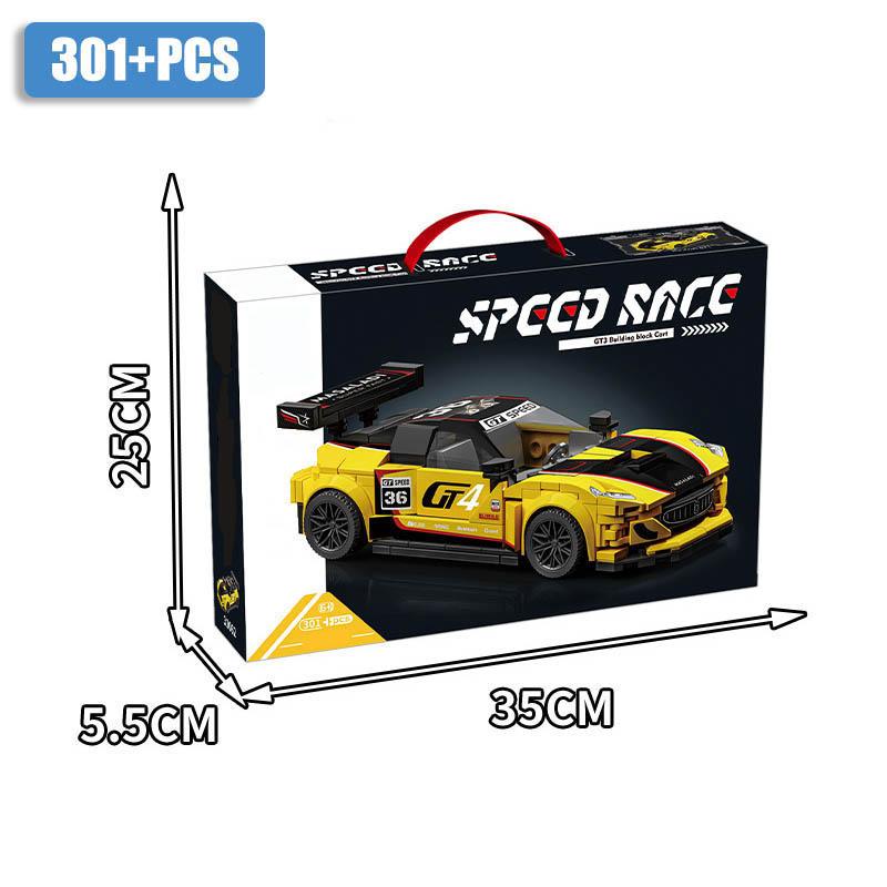 Technical City Racing Car Building Blocks Set GT3 RS6 Supercar Model MOC Sport Cars Bricks Toys For Children Boys Christmas Gift