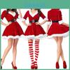 Atemberaubende Damenmode Weihnachtsmann Weihnachten Kostüm Taillengürtel Cosplay Outfit Geschenk