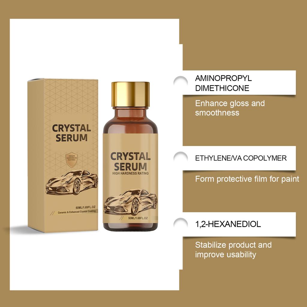 Car Crystal Essence Cleaner Car Interior Exterior Care Decontamination Restore Shine Easy Maintenance Liquid