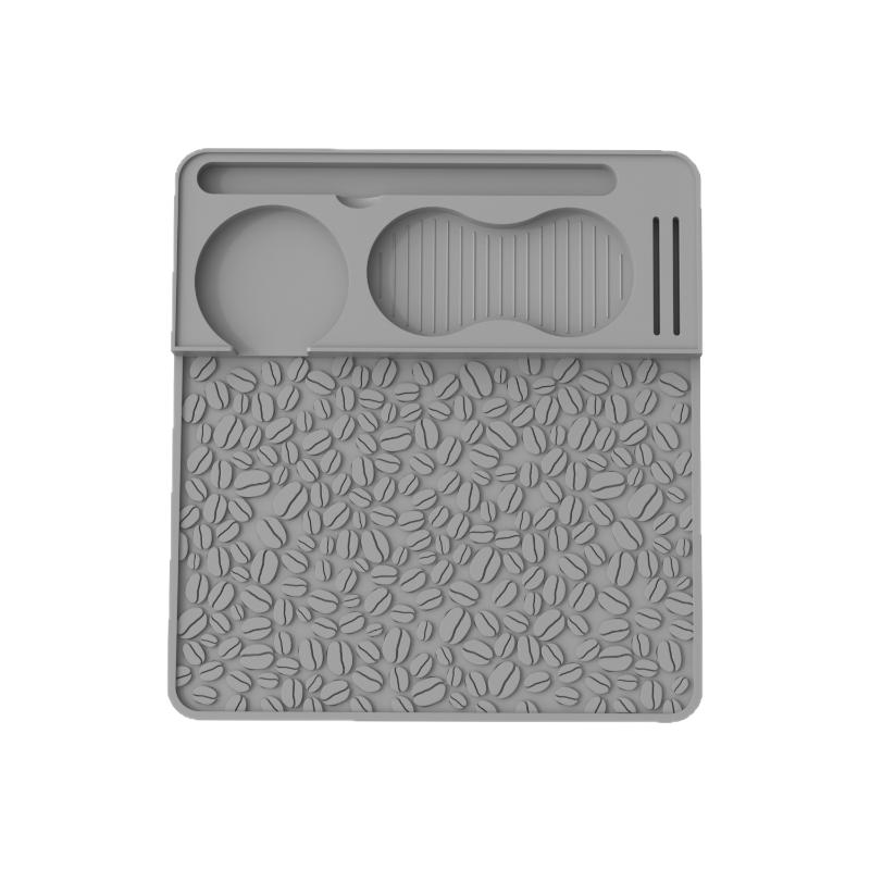 Espresso Tamping Mat, Professional Silicone Barista Station With Tool Slots, Compatible With Portafilters, Heat Resistant Mat