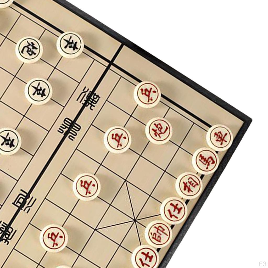 Traditionelles Chinesisches Schach Strategie Brettspiel Tragbar Faltbar für Erwachsene