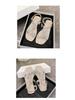 Ladies' Large Size Fashion Slip-On Sandals with Butterfly Pattern