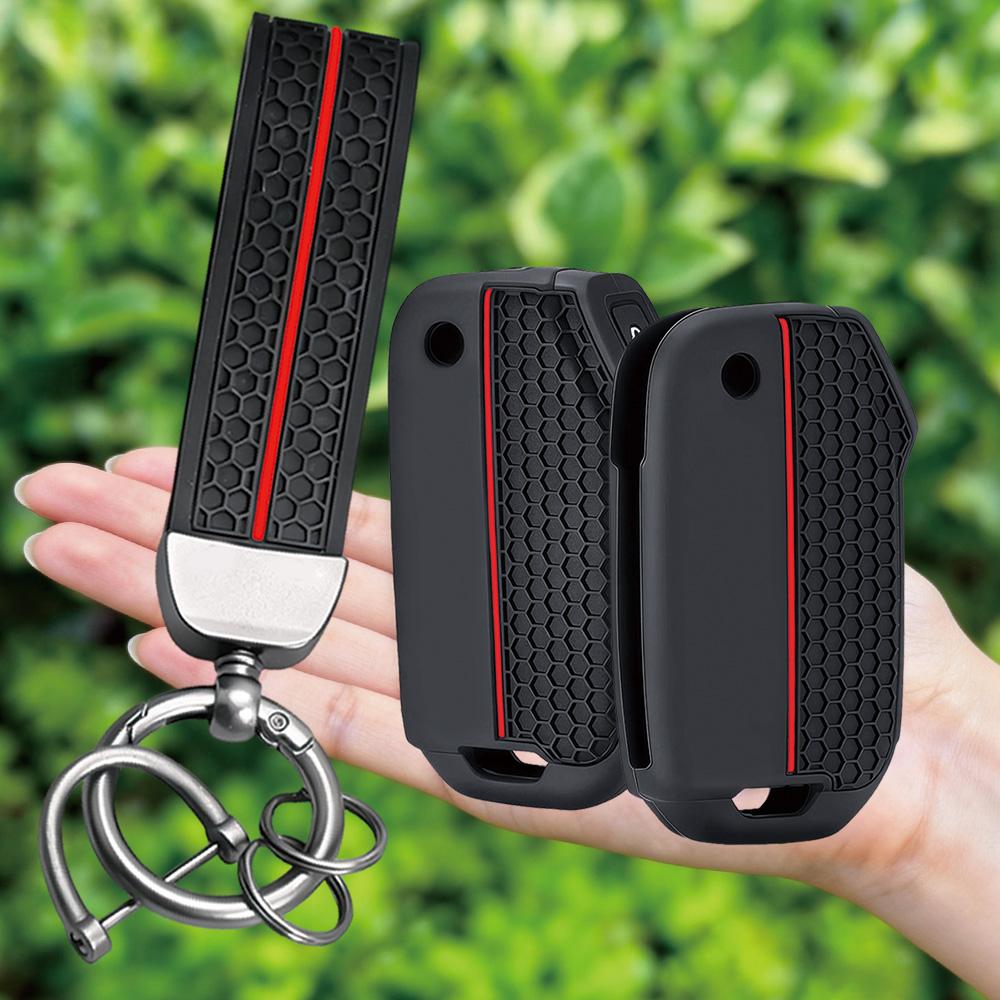 Silicone Car Remote Key Case Cover Protective Shell Fob For KIA Sportage R GT Stinger GT Sorento Ceed CD Cerato Forte 2018 2019