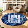Round Rug Custom NameBrighton & Hove Albion Football Pattern Non Slip Carpet Home Floor Decor