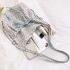 Street Style Nylon Flower Bow Pattern Backpack With Soft Structure And Spacious Design