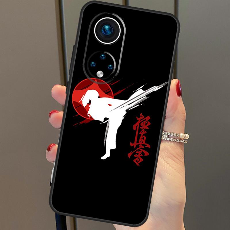 Oyama Kyokushin Karate For Huawei P20 P30 P40 Lite Pro P Smart 2019 Nova 9 5T Telefondeksel For Honor 50 8X 9X 10i