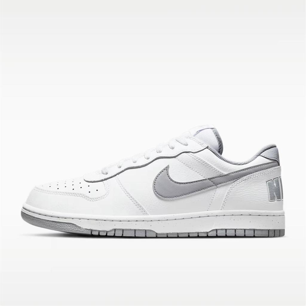 Nike Pantofi de Skateboard Respirabili Rezistenți la Abraziune Joși Bărbați Alb Gri 355152-106(EchipaD-)