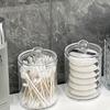 Cotton Pad Storage Box, Cotton Swab Box Holder, Household Transparent Cover Acrylic Desktop Powder Puff Organization Box