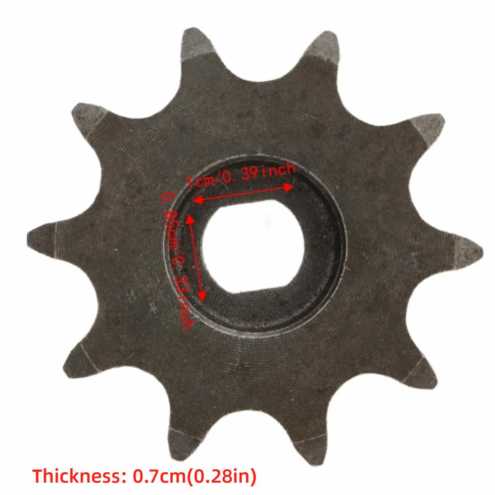 428 10T Motorritzel Kohlenstoffstahl Kettenräder Langlebiges Kettenrad für Elektroroller
