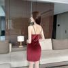 Genuine Shot: Sexy Velvet Slim-Fit Split Strap Dress