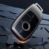 Titanium Gray for Mercedes Benz E C S GLC Class E200 E400 E63 W213 S550 S560 C260 Smart Remote Car Key Case Cover Accessories