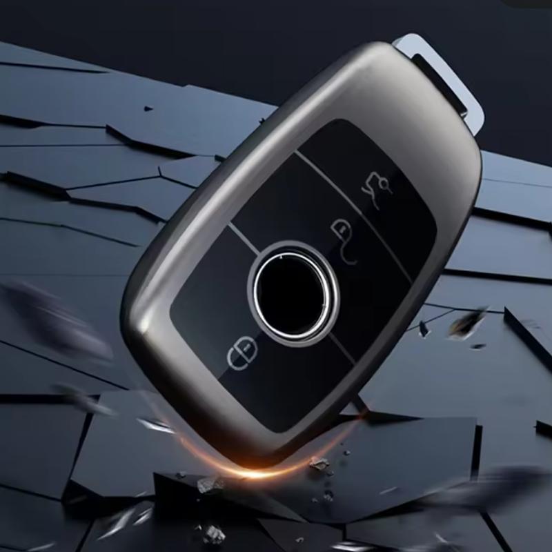 Titanium Gray for Mercedes Benz E C S GLC Class E200 E400 E63 W213 S550 S560 C260 Smart Remote Car Key Case Cover Accessories