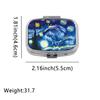Light-proof Pill Box With 2 Compartments Travel Sealed Box Small Pill Organizer Container