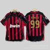 0607AC Milan retro jersey Cacanesta Maldini Inzaghi Pirlo long short-sleeved football jersey