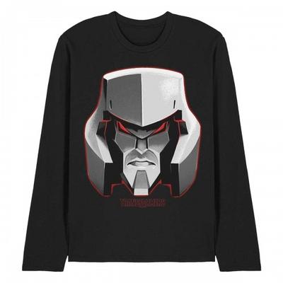 Camiseta de Manga Longa Unissex Adulto Gerações Rosto do Megatron