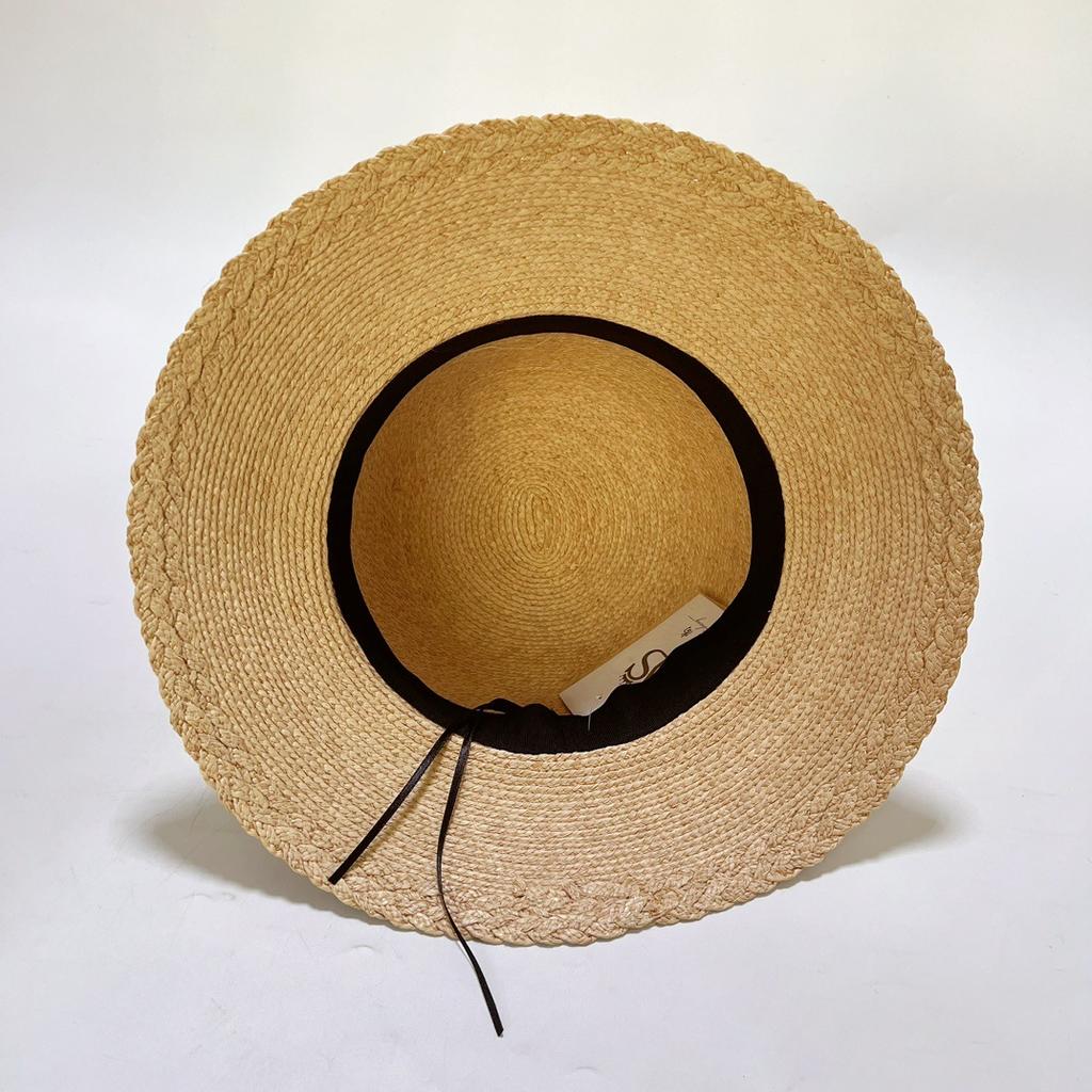 Dale Le Lafite Straw Hat Women'S Fine Braids Handwoven High-End Hat Beach Hat Women'S Summer Versatile