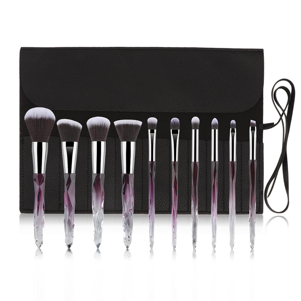 Roll Up Makeup Brush Holder, Makeup Brush Organizer, Travel Makeup Brushes Bag Cosmetic Bags Pouch For Women Eyebrow Brushes