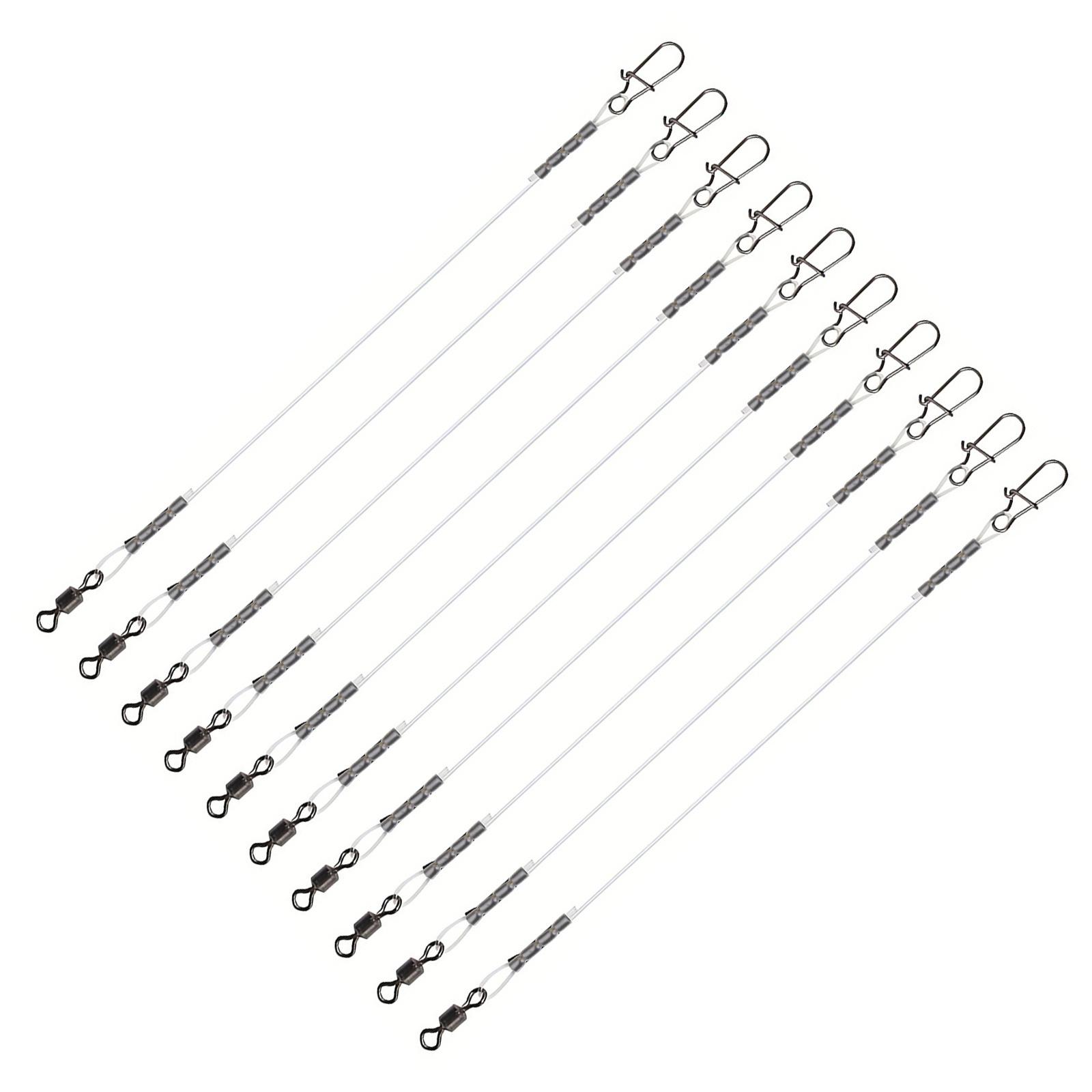 

Поводки для рыболовной лески Anti-Bite Поводки для рыболовных снастей Крючок для рыболовной лески Anti-Bite с вращающимися вертлюжками и защелкой 20CM