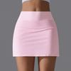 Auroth Women Sports Short Skirts With Porkets Elastic Push Up Yoga Sports Skirts Black Summer Girl Skirts