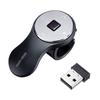 Sanwa Supply MA-RING2BK Ring Mouse, USB Wireless, Rechargeable, Compact, 1200dpi, Black