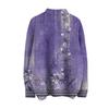 Women's Fashion Casual Long Sleeve Printed High Neck Woolen Knit