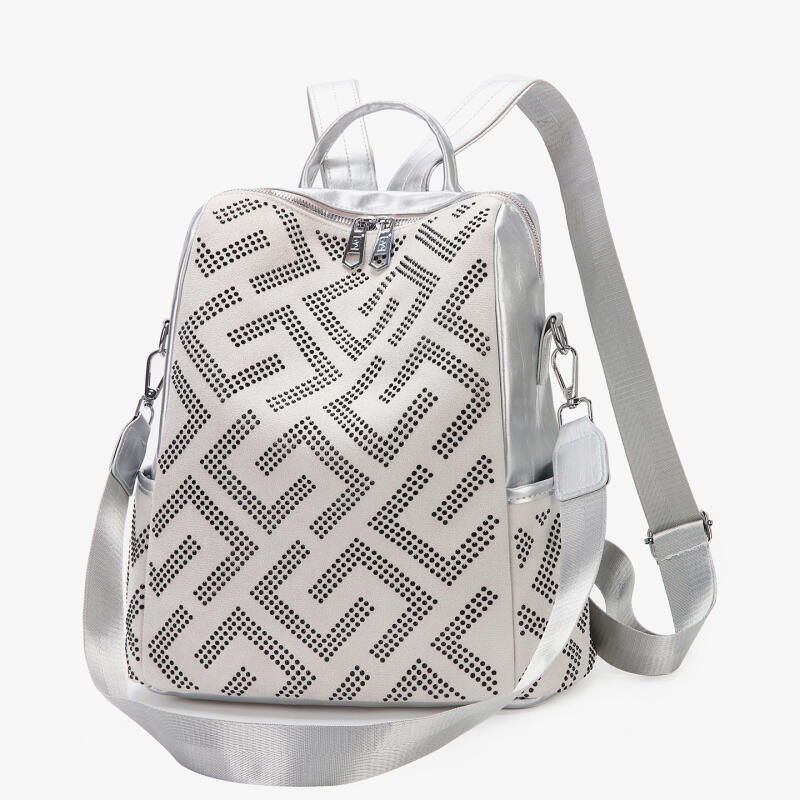 

Женский рюкзак для поездок с принтом, большой вместимости, дорожный рюкзак, многофункциональная сумка через плечо белый