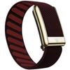 Suitable for Whoop 5.0 Mg Wristband Strap W  Leather Nylon Woven Elastic Whoop Sports Replacement Strap Gold Silver Metal