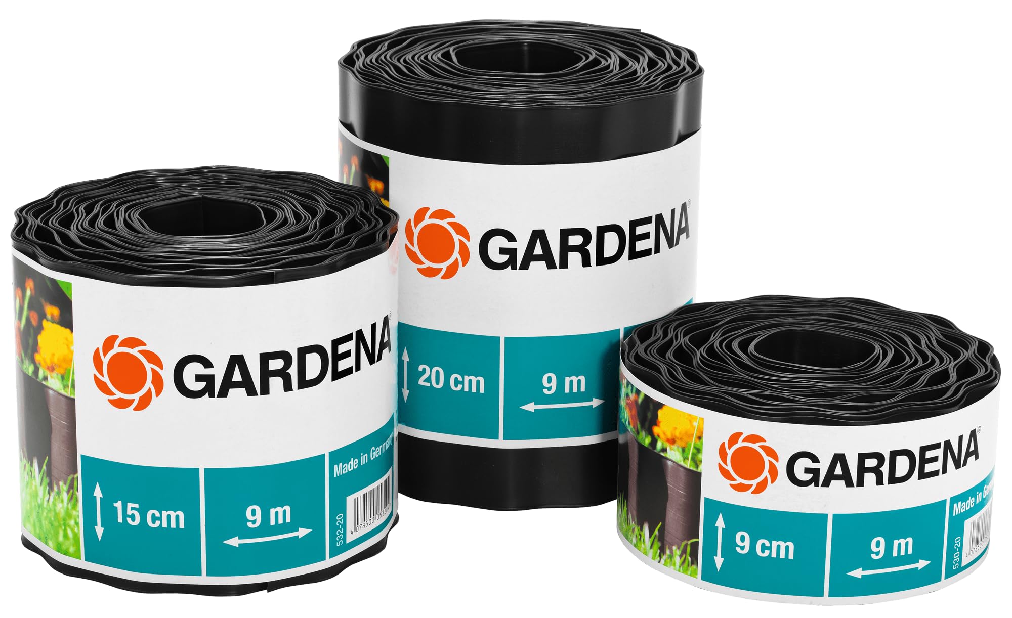 

GARDENA Окантовка для клумбы Продукт до 5 лет Забор, Коричневый, 9 см, 530-20, Гарантия