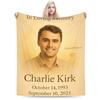 Charlie Kirk Angelic Advocate Blankets  Soft Warm Plush Throw Blanket For Child Couch Chair Sofa Bed Flannel Bedspread Bed Cover