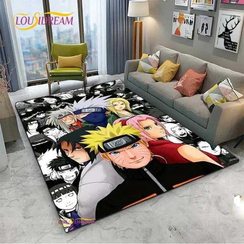 Bandai Naruto Cartoon Anime Carpet for Living Room Bedroom Cute Rugs Kitchen Door Kids Un-slip Floor Mats Alfombra Birthday Gift