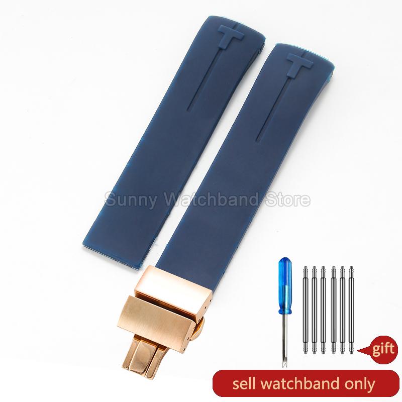 Waterproof Durable Silicone Watch Strap for Tissot 1853 T-Touch Series T013 T081 T091 Watch Accessories 20 21mm Black Blue
