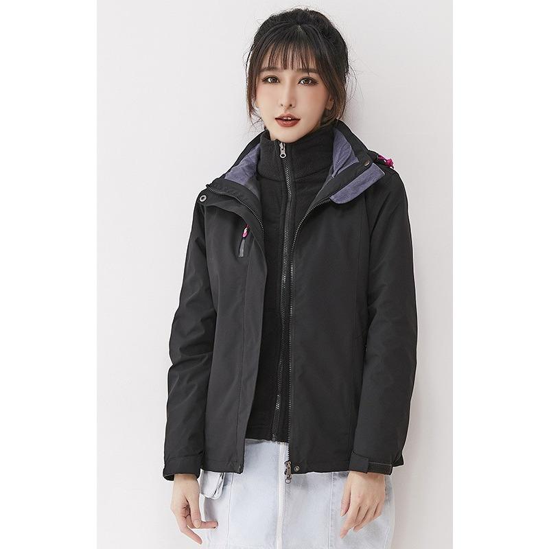 Jacket Three-in-one Removable Polar Fleece Liner Two-piece Windproof and Waterproof Couple Jacket