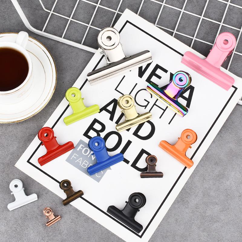 31mm Silver Round Metal Hanging Ticket Clips for Office Stationery