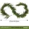 Artificial Christmas Cypress Pine Vine Décor with Plastic Greenery