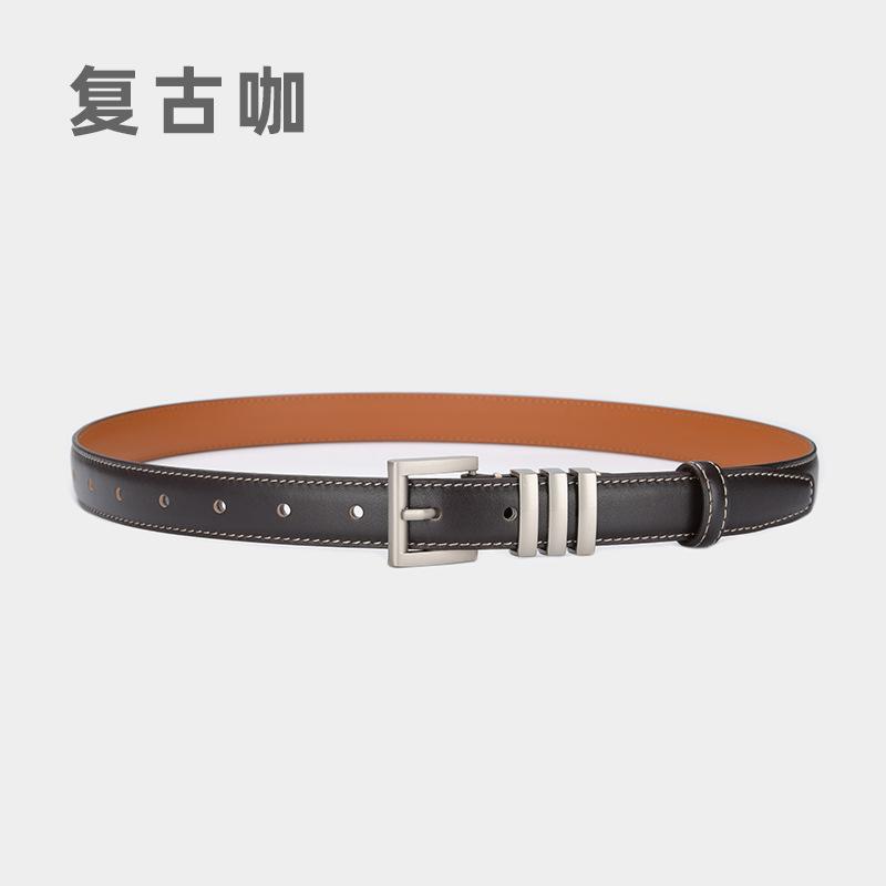 

First Layer Cowhide Belt Women S Casual Xiaoxi Decoration With Jeans Belt Waist Leather Belt 105cm